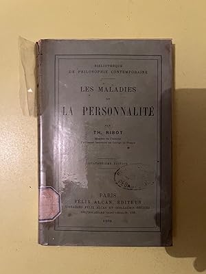 Imagen del vendedor de Les maladies de la personnalit a la venta por Dmons et Merveilles