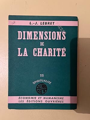 Seller image for Dimensions de la charit for sale by Dmons et Merveilles