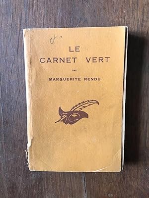 Seller image for LE CARNET VERT for sale by Dmons et Merveilles