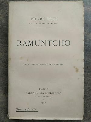 Image du vendeur pour Pierre Loti ramuntcho mis en vente par Dmons et Merveilles