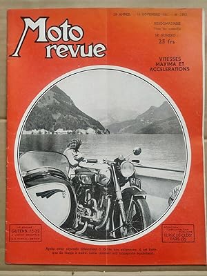 Moto Revue n 1058 Vitesses maxima et accélérations 10 Novembre 1951