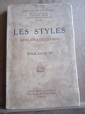 Seller image for les styles mobilier et dcoration style Louis xveditions Nilsson for sale by Dmons et Merveilles