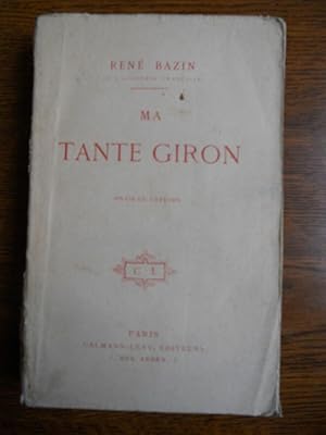 Seller image for Ren bazin Ma Tante giron calmann for sale by Dmons et Merveilles