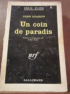 un coin de paradis Gallimard Série Noire n772