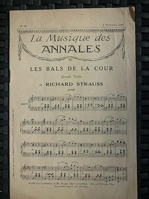 Image du vendeur pour Partition La Musique des Annales Les bals de La cour-valse par mis en vente par Dmons et Merveilles