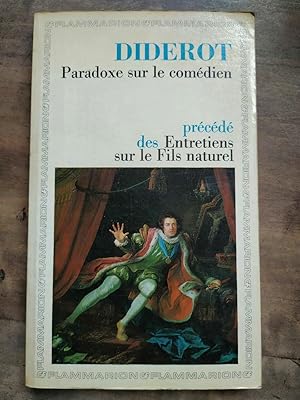 Seller image for Paradoxe sur le comdien Flammarion for sale by Dmons et Merveilles