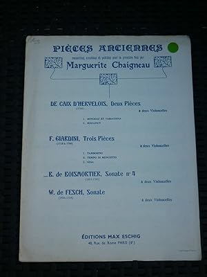 Pièces anciennes recueillies par Marguerite chaigneau De Caix d'hervalois