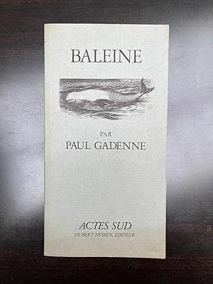 Imagen del vendedor de baleine a la venta por Dmons et Merveilles