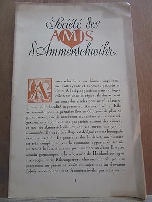 Société des amis d'Ammerschwihr Buts de la Société-Conditions d'Admission