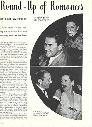 Bild des Verkufers fr LAMINA 34596: Lili Damita y Errol Flynn zum Verkauf von EL BOLETIN