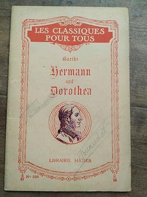 Seller image for goethe Hermann und Dorothea Les classiques pour tous hatier for sale by Dmons et Merveilles