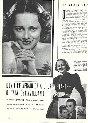 Bild des Verkufers fr LAMINA 34600: Olivia de Havilland zum Verkauf von EL BOLETIN