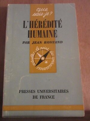 Seller image for L'hrdit humaine que sais je n550 1971 for sale by Dmons et Merveilles