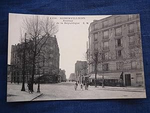 CPA Aubervilliers Avenue de la République E.-M. Malcuit N4156