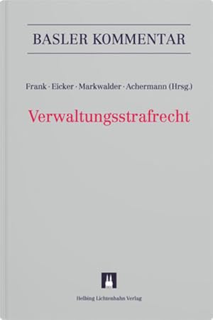 Seller image for Verwaltungsstrafrecht: VStrR (Basler Kommentar) for sale by buchlando-buchankauf