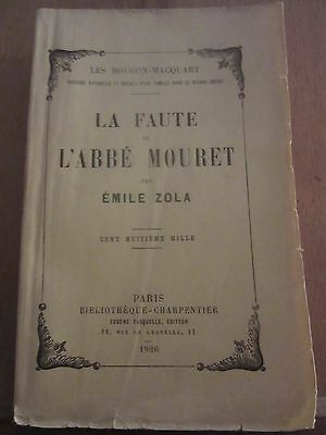 Seller image for La Faute de l'Abb mouret Eugne for sale by Dmons et Merveilles