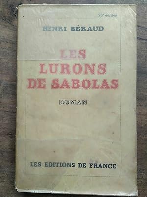 Imagen del vendedor de Henri braud Les Lurons de sabolas Les a la venta por Dmons et Merveilles