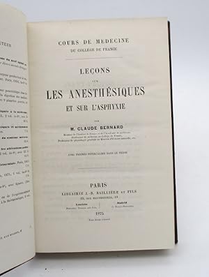 Leçons sur les anesthésiques et sur l'asphyxie