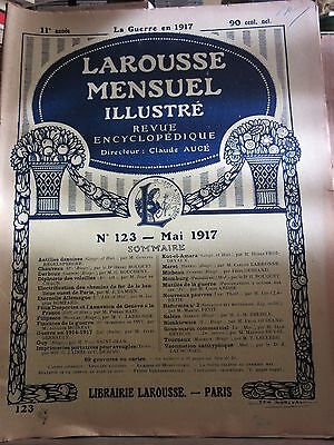 Larousse Mensuel illustré Revue Encyclopédique n123 Mai 1917