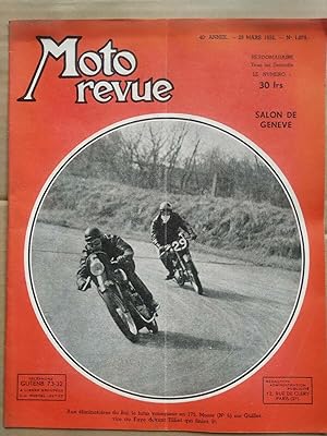 Moto Revue n 1078 Salon de 29 Mars 1952