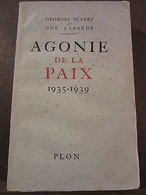 Bild des Verkufers fr Guy laborde Agonie de la Paix 1935 1939 zum Verkauf von Dmons et Merveilles