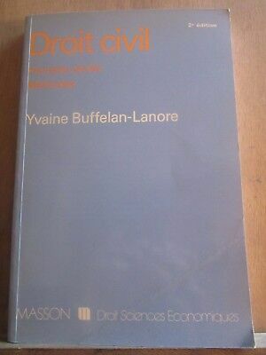 Seller image for Yvaine buffelan lanore Droit civil premire anne mthodes masson for sale by Dmons et Merveilles