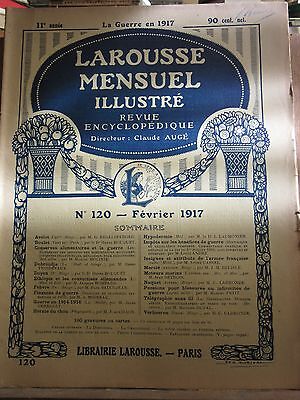 Larousse Mensuel illustré Revue Encyclopédique n120 Février 1917