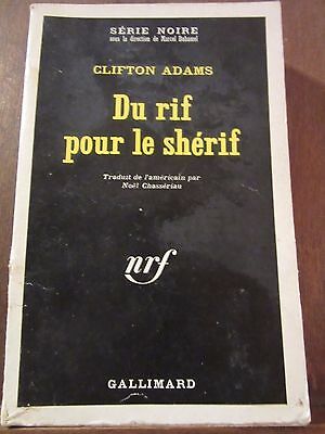 Seller image for Du rif pour le shrif Gallimard Srie Noire n1330 for sale by Dmons et Merveilles