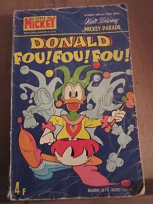 Le Journal de Mickey Nouvelle Série Hebdomadaire N1182 bis Donald Fou!Fou!Fou