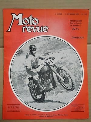 Moto Revue n 1101 graissage 13 Septembre 1952