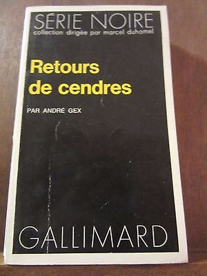 Imagen del vendedor de Retours de cendres Gallimard Srie Noire n1589 a la venta por Dmons et Merveilles