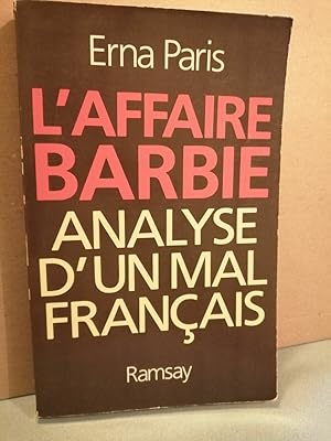 Seller image for Erna paris L'affaire Barbie Analyse d'un mal franais for sale by Dmons et Merveilles