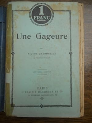 Seller image for Une gageure Librairie Hachette cie for sale by Dmons et Merveilles