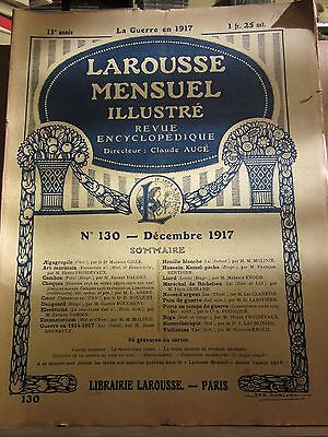 Larousse Mensuel illustré Revue Encyclopédique n130 Décembre 1917