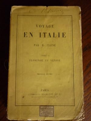 Seller image for h taine Voyage en italie Tome ii Florence et venise Librairie hachette for sale by Dmons et Merveilles