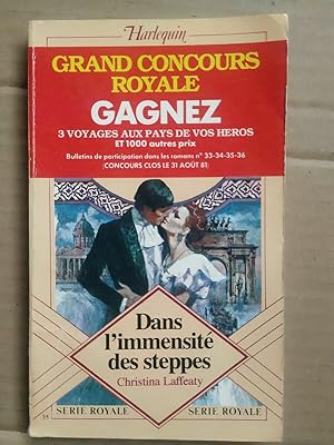 Imagen del vendedor de Dans l'immensit des steppes Harlequin Srie royale a la venta por Dmons et Merveilles