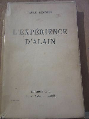 Seller image for L'exprience d'alain for sale by Dmons et Merveilles