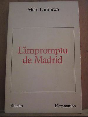 Immagine del venditore per Marc lambron L'impromptu de madrid flammarion venduto da Dmons et Merveilles