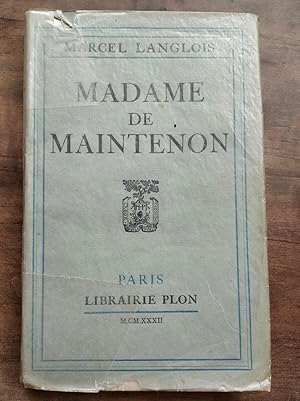Imagen del vendedor de Marcel langlois Madame de maintenon 1932 a la venta por Dmons et Merveilles