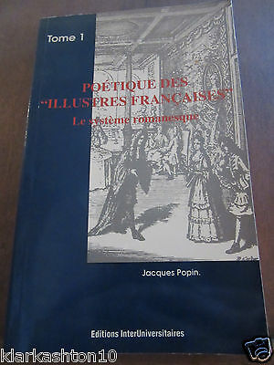 Seller image for Potique des illustres franaises le systme romanesque Tome I for sale by Dmons et Merveilles