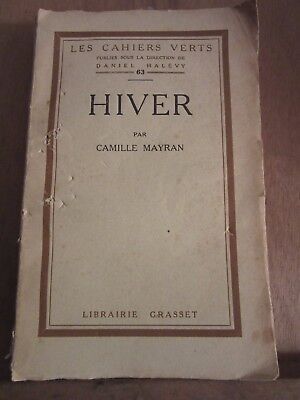 Seller image for hiver Les Cahiers Verts n63 Librairie for sale by Dmons et Merveilles