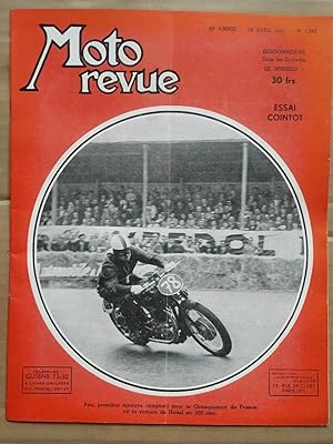 Moto Revue n 1082 Essai cointot 26 Avril 1952