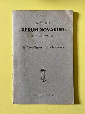 Image du vendeur pour Encyclique rerum novarum du sur la Condition des ouvriers BP mis en vente par Dmons et Merveilles