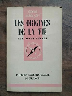 Imagen del vendedor de Les origines de la vie Que sais je a la venta por Dmons et Merveilles