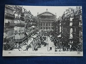 CPA Paris L'Avenue de l'Opéra vue prise de l'Hôtel du LouvreNeurdeinn N3227