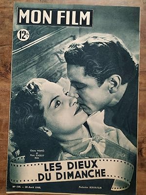 Mon Film n139 Les dieux du dimanche 20 Avril 1949