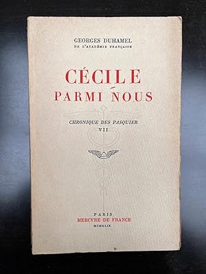 Imagen del vendedor de Ccile parmi nous Chronique des Pasquier VII a la venta por Dmons et Merveilles