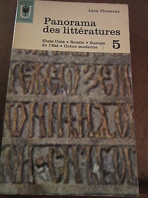 Imagen del vendedor de Panorama des littratures 5 etats unis russie a la venta por Dmons et Merveilles