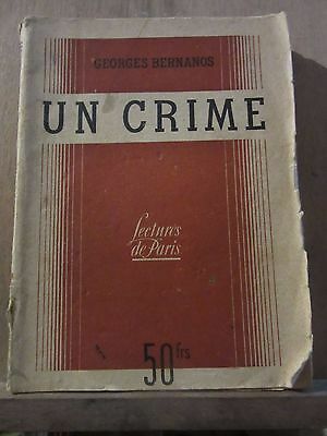 Imagen del vendedor de un crime s e p e Lectures de paris a la venta por Dmons et Merveilles