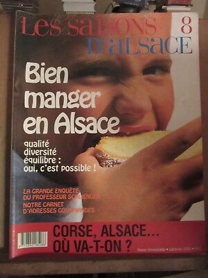 Bild des Verkufers fr Les revue trismestrielle n8 automne bien manger en Alsace zum Verkauf von Dmons et Merveilles